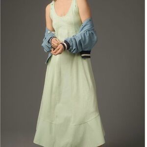 NWT Anthropologie daily practice back detail maxi dress. Mint color. Sz M